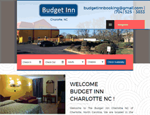 Tablet Screenshot of budgetinncharlotte.com